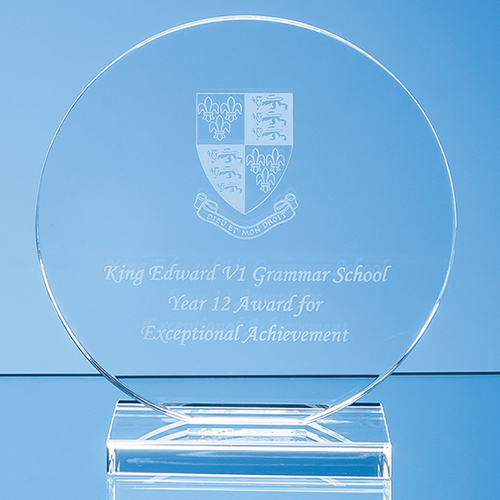 15cm Clear Circle Award