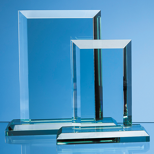 15cm x 19mm Jade Mitred Rectangle Award