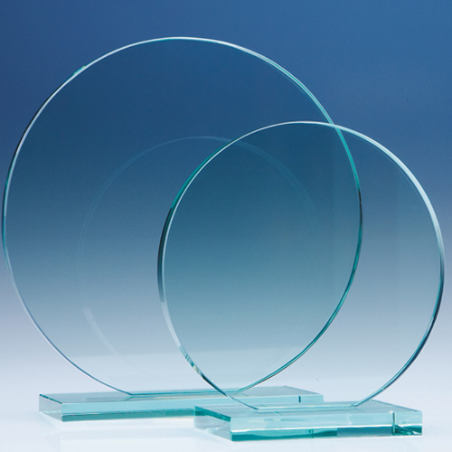 20cm Jade Glass Circle Award