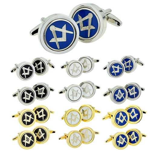 Masonic Coin Insert Cufflinks