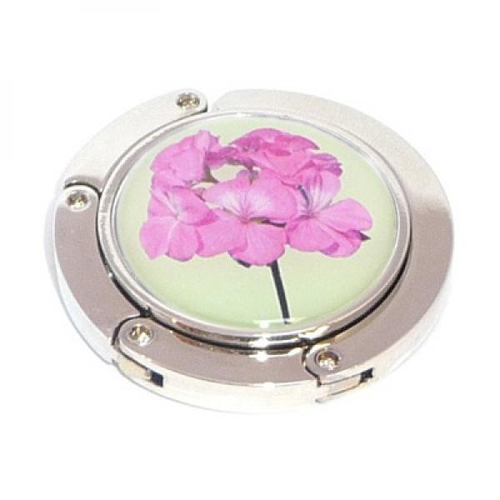 Glorious Geranium Design Handbag Hanger