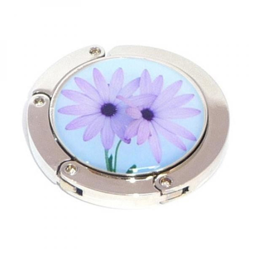 Twin Lilac Daisy Design Handbag Hanger