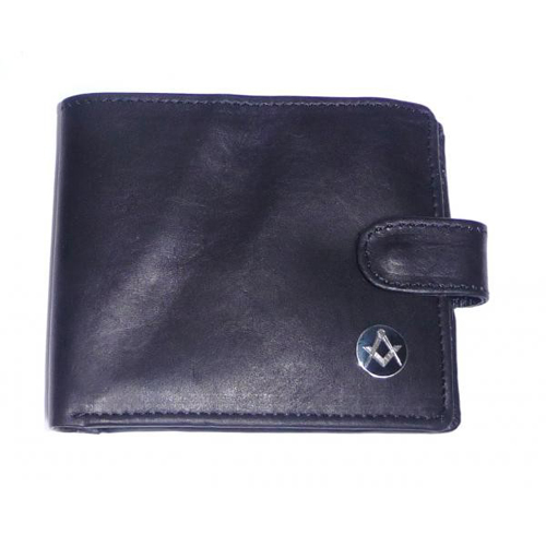 Masonic Design Leather Wallet (No G)