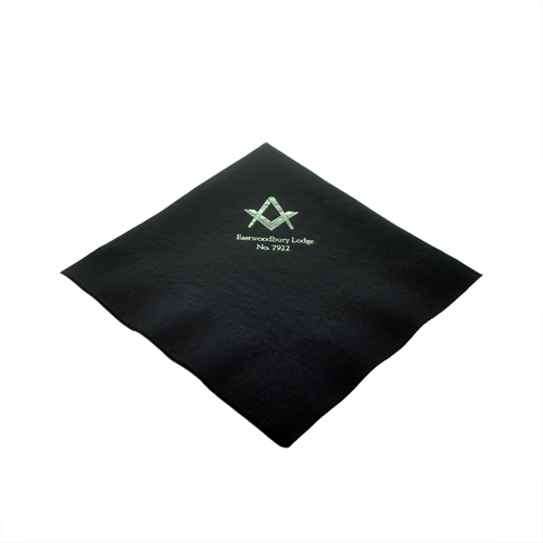 Pack of 50 Personalised Masonic Serviettes Choice of Colours