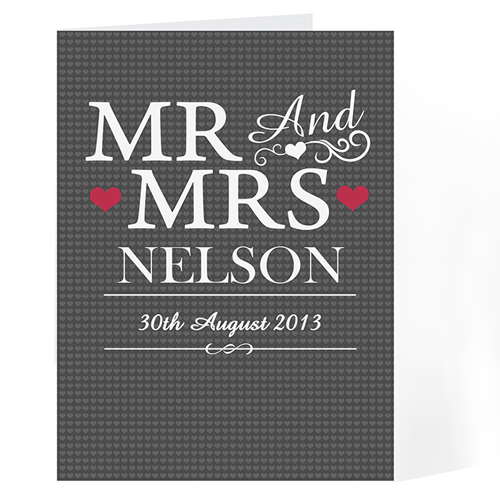 Personalised Mr & Mrs Card