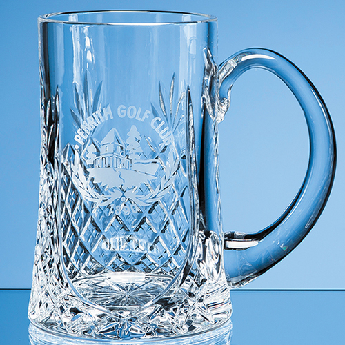 0.57ltr Lead Crystal Panel Tankard