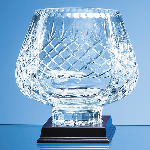 21cm Lead Crystal Panelled Tulip Bowl