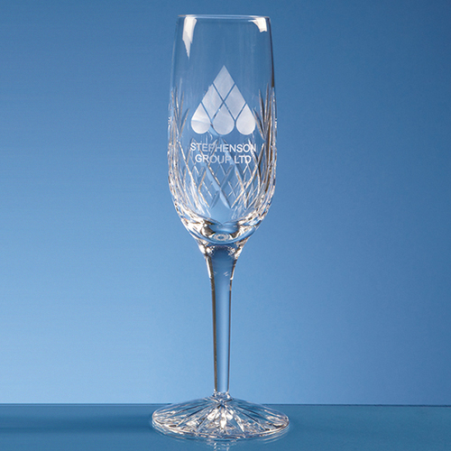 Blenheim Lead Crystal Panel Champagne Flute