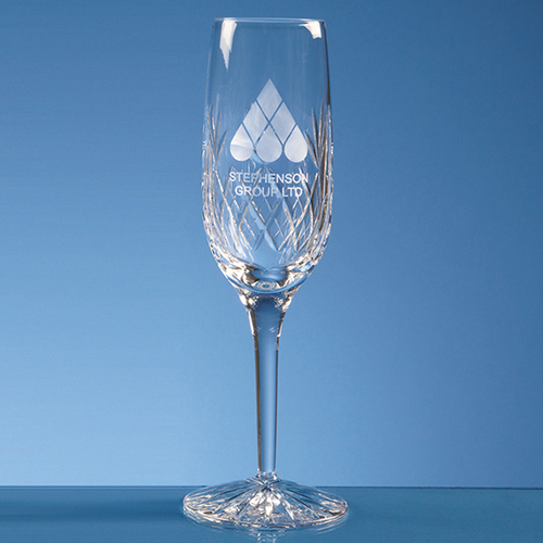 165ml Blenheim Lead Crystal Panel Champagne Flute