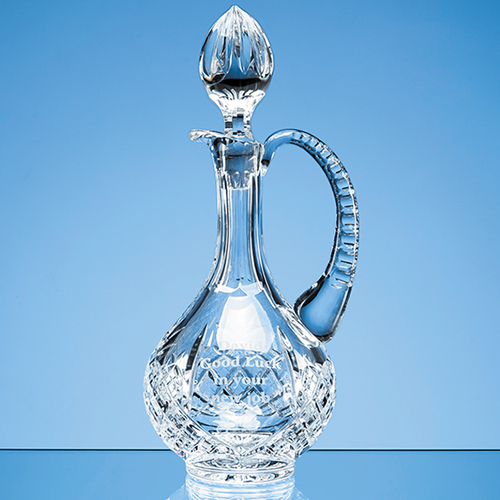 0.5ltr Lead Crystal Panel Claret Jug