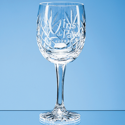 285ml Glencoe Lead Crystal Panel Goblet