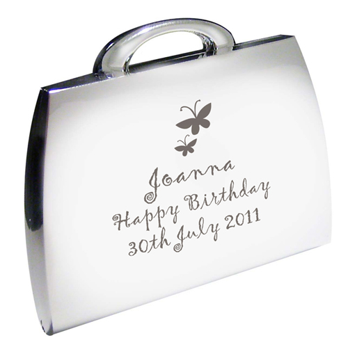 Personalised Butterfly Handbag Compact
