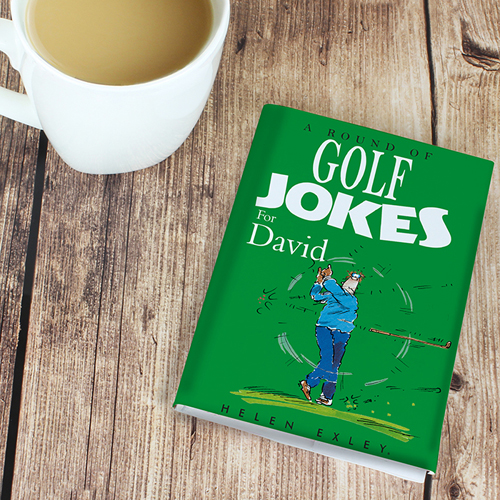 Personalised Golf Jokes Giftbook