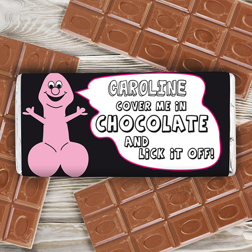 Personalised Willy Chocolate Bar