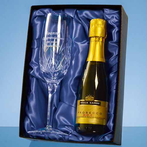 Blenheim Lead Crystal Panel Champagne Flute
