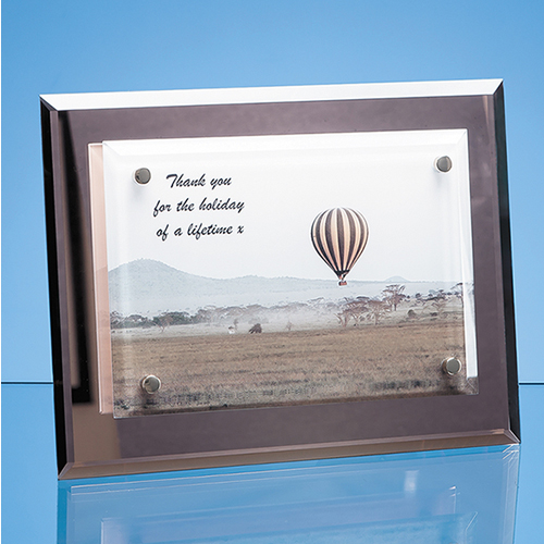 17.5cm x 23cm Mirrored Desk Plaque